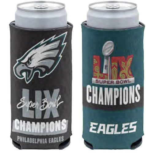 2024 2025 NFL Super Bowl LIX Champions Philadelphia Eagles Can Cooler Koozie v3