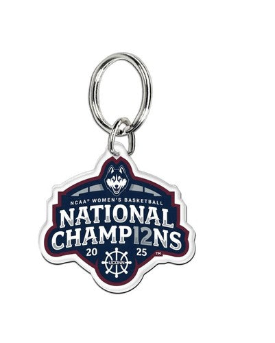 2024 2025 NCAA Womens Final Four Champions UCONN Huskies Key Ring