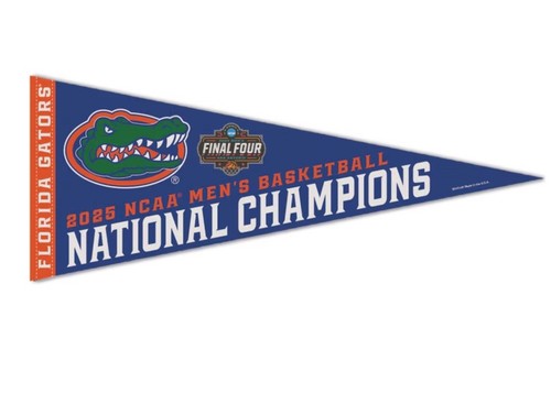 2024 2025 NCAA Final Four National Champions Florida Gators Pennant