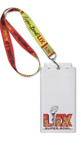 2025 NFL Super Bowl LIX 59 Lanyard 2/9/25 New Orleans