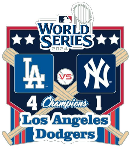 2024 World Series Champions Los Angels Dodgers Limited Edition Pin Available NOW