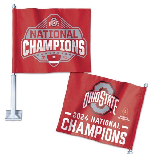 2024 - 2025 Ohio State Cfp Nations Championship Champions Car Flag