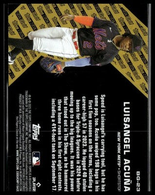 2025 Topps Update #BG-23 Luisangel Acuña Topps Black Gold