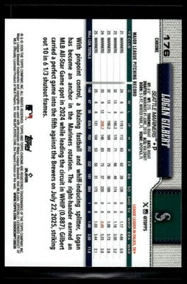 2026 Topps Chrome #176 Logan Gilbert