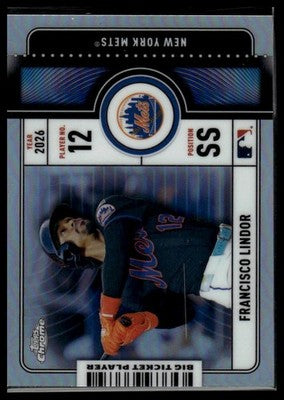 2026 Topps #BTP-10 Francisco Lindor Big Ticket Players