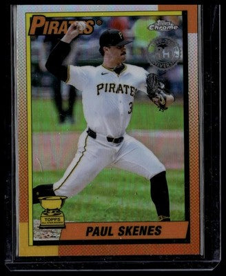 2025 Topps Chrome #90CB-13 Paul Skenes 1990 Topps Baseball 35th Anniversary