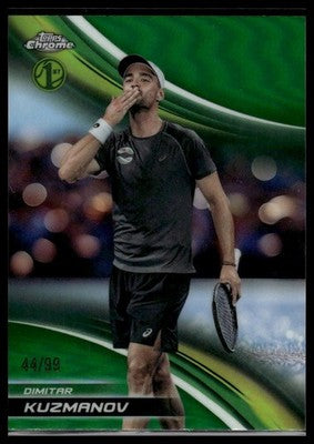 2025 Topps Chrome #265 Dimitar Kuzmanov Green Refractor #/99