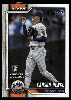 2026 Topps Update #US250 Carson Benge