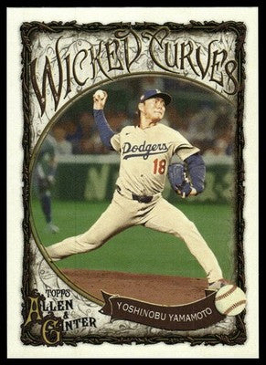 2025 Topps Allen & Ginter #WC-11 Yoshinobu Yamamoto Wicked Curves