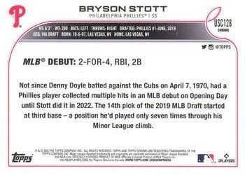 2022 Topps Chrome Update #USC128 Bryson Stott