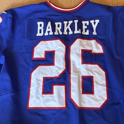 Saquon Barkley Nike Elite Vapor New York Giants Color Rush Authentic Jersey 52