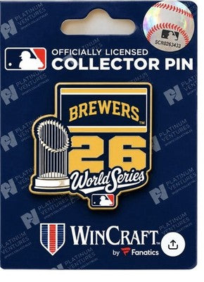 2026 MLB NL Champions Milwaukee Brewers Collector Pin V2 NLCS World Series
