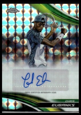 2025 Topps Chrome #CA-CES Chris Eubanks Chrome Autographs Geometric Refractor