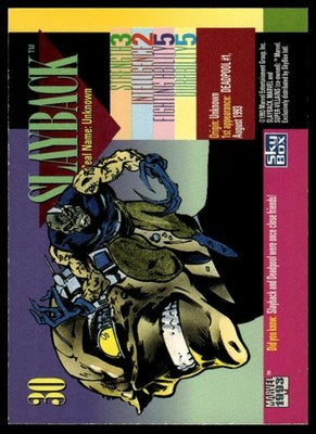 1993 SkyBox Marvel Universe #30 Slayback
