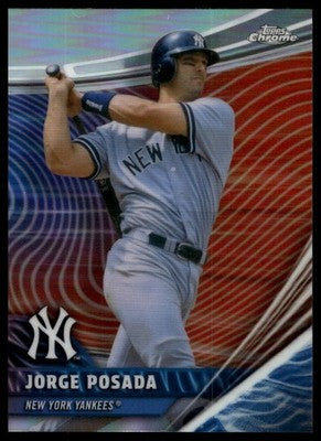 2026 Topps Chrome #RVA-12 Jorge Posada Chrome Rivals Away
