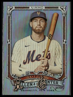 2025 Topps Allen & Ginter #238 Brandon Nimmo Silver Portrait