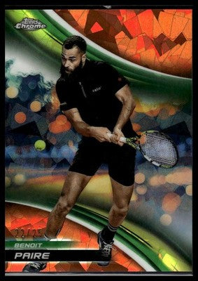 2025 Topps Chrome #220 Benoit Paire Orange Geometric Refractor #/25