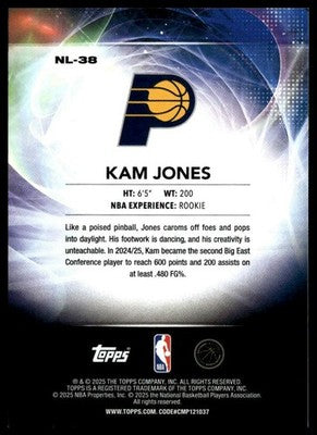 2025-26 Topps #NL-38 Kam Jones No Limit