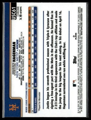 2025 Topps Update #US108 Justin Hagenman Holo Foil