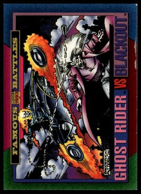 1993 SkyBox Marvel Universe #159 Ghost Rider / Blackout