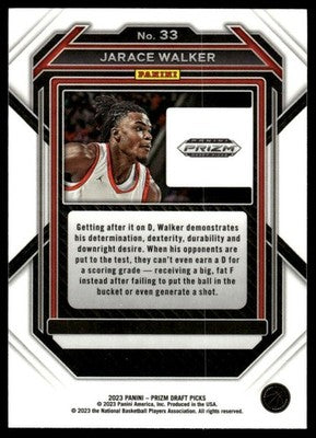 2023 Panini Prizm Draft Picks #33 Jarace Walker