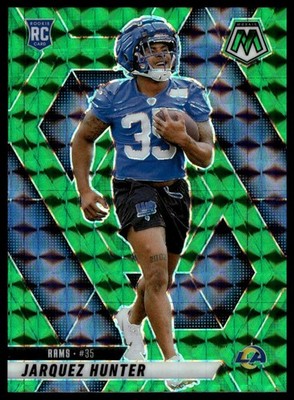 2025 Panini Mosaic #380 Jarquez Hunter Mosaic Green
