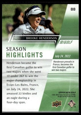 2024 Upper Deck #88 Brooke Henderson