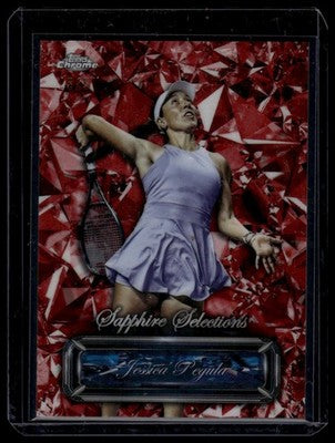 2025 Topps Chrome Sapphire #SSS-20 Jessica Pegula Sapphire Selections Red #/5