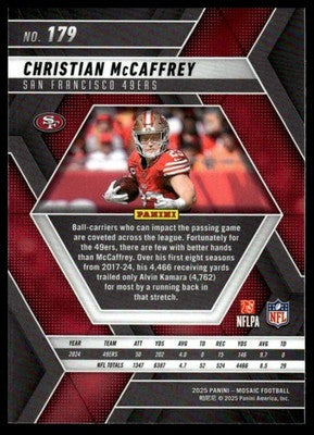 2025 Panini Mosaic #179 Christian McCaffrey