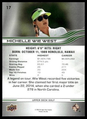 2026 Upper Deck #17 Michelle Wie West