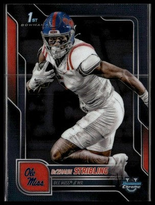 2025 Bowman University Chrome #182 De'Zhaun Stribling