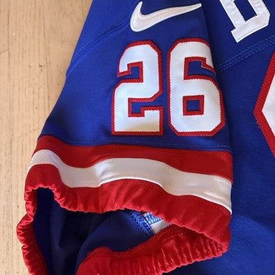 Saquon Barkley Nike Elite Vapor New York Giants Color Rush Authentic Jersey 52