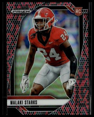 2025 Panini Prizm Draft Picks #32 Malaki Starks Prizms Snakeskin