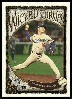 2025 Topps Allen & Ginter #WC-11 Yoshinobu Yamamoto Wicked Curves