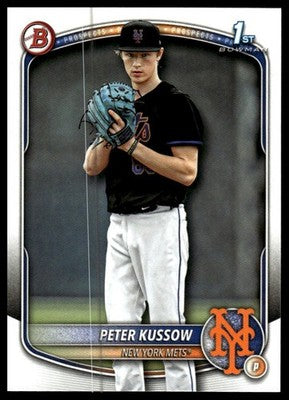 2025 Bowman Draft #BDC-179 Peter Kussow Chrome Sky Blue Refractor