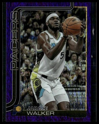 2025-26 Topps #50 Jarace Walker Purple Holo Foil #/250