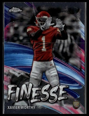 2024 Topps Chrome #F-7 Xavier Worthy Finesse