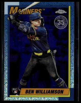2025 Topps Update #U90C-10 Ben Williamson 1990 Topps Baseball Chrome