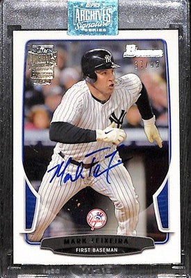 2024 Topps Archives Signature Series Mark Teixeira 2013 Bowman Autograph 37/45