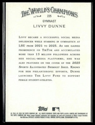 2025 Topps Allen & Ginter #225 Livvy Dunne
