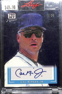 2022 Leaf Pro Set Sports CAL RIPKEN JR Blue Portraits AUTO Autograph #d 5/25
