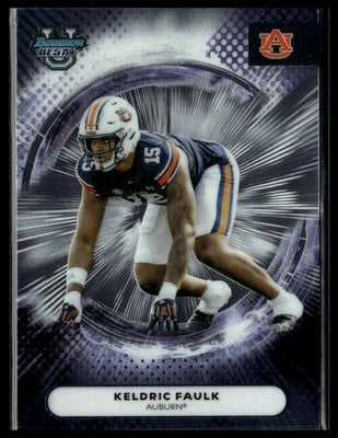 2025 Bowman University Best #66 Keldric Faulk
