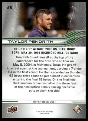 2026 Upper Deck #68 Taylor Pendrith