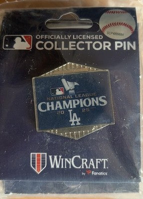 2025 Los Angeles Dodgers National League Champions World Series Pin V5