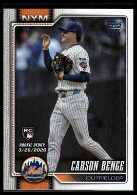 2026 Topps Update #US250 Carson Benge