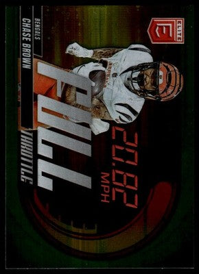 2025 Donruss Elite #17 Chase Brown Full Throttle Green