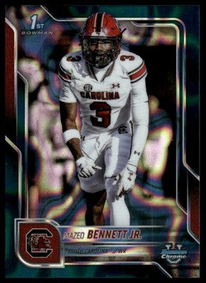 2025 Bowman University Chrome #66 Mazeo Bennett Jr. Refractor