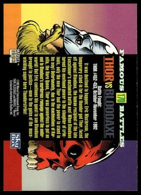 1993 SkyBox Marvel Universe #170 Thor / Bloodaxe