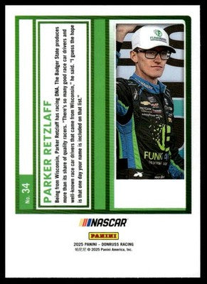 2025 Donruss #34 Parker Retzlaff Optic Holo