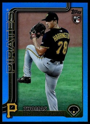 2025 Topps Update #US273 Thomas Harrington Blue Holo Foil #/150